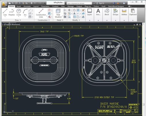 Square Cut Out Dimensions