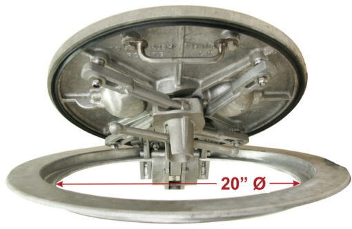 Internal Hinge Watertight Hatch | Quick Acting | Round 20" | Aluminum - Image 6