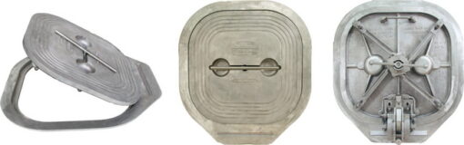 Internal Hinge Watertight Hatch | Quick Acting | Square 24" X 24" | Aluminum - Image 4
