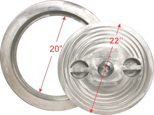 Watertight Hatch | Low Profile, QuickActing | Round 20" | Aluminum - Image 6