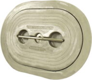 Flush Hatch | Pull-up T-Handle | Oval 15" X 24"| Aluminum