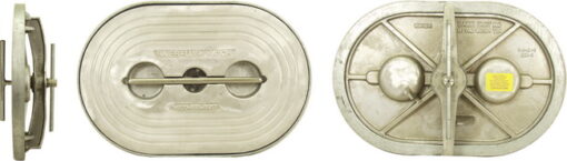 Flush Hatch | Pull-up T-Handle | Oval 15" X 24"| Aluminum - Image 5