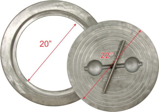 Watertight Flush Hatch | Quick Acting | Round 20" | Aluminum - Image 6