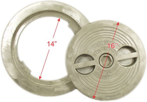 Flush Deck Hatch | Hex Centerbolt | Round 14" | Aluminum, Steel - Image 5