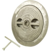Flush Deck Hatch | Hex Centerbolt | Round 14" | Aluminum, Steel