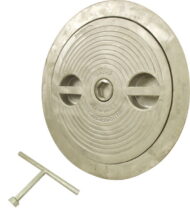 Flush Deck Hatch | Hex CenterBolt | Round 16" | Aluminum, Steel