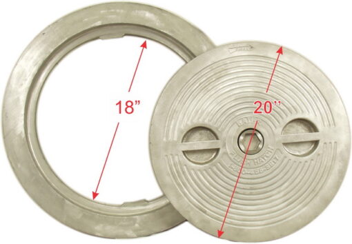 Flush Deck Hatch | Hex Centerbolt | Round 18" | Aluminum, Steel - Image 5