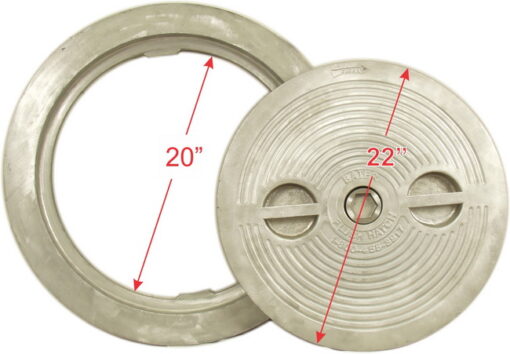 Flush Deck Hatch | Hex Centerbolt | Round 20" | Aluminum, Steel - Image 6