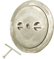Flush Deck Hatch | Hex Centerbolt | Round 20" | Aluminum, Steel