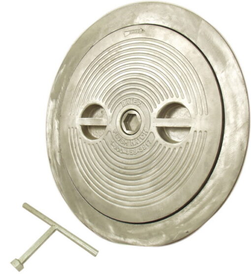 Flush Deck Hatch | Hex Centerbolt | Round 20" | Aluminum, Steel