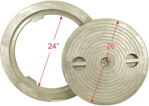 Flush Deck Hatch | Hex Centerbolt | Round 24" | Aluminum, Steel - Image 6