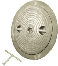 Flush Deck Hatch | Hex Centerbolt | Round 24" | Aluminum, Steel