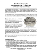 Baier Welding Installation Instructions